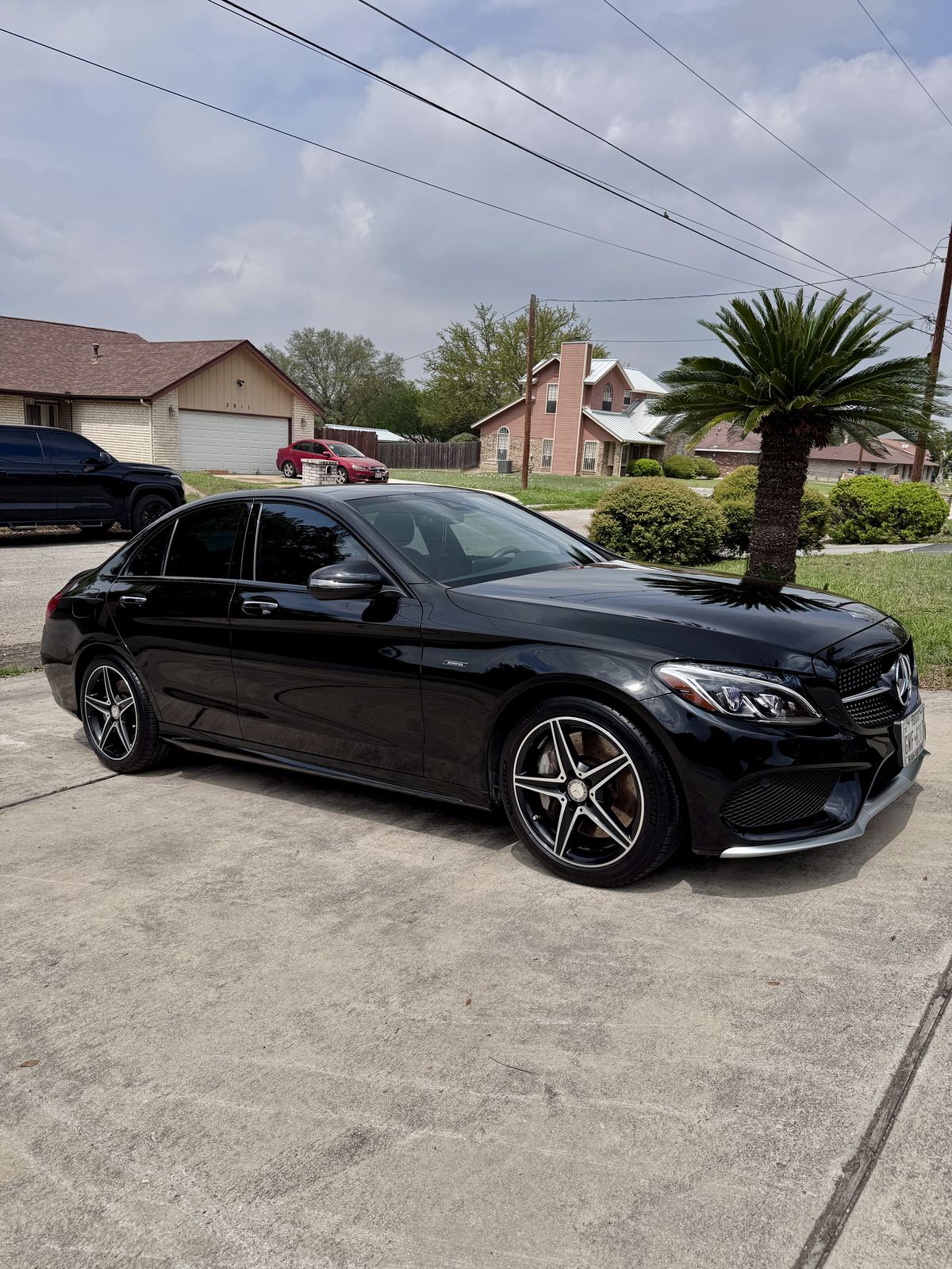 Black Mercedes ceramic coating San Antonio